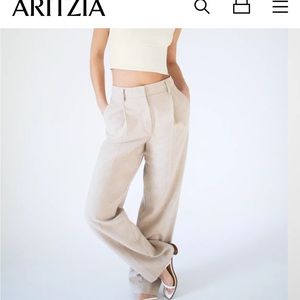 Aritzia (Wilfred) Ibiza Pant (oat beige)